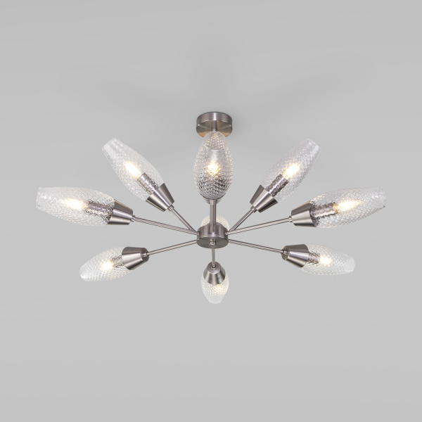 Eurosvet 60140/9 Светильник потолочный сатин-никель a055497