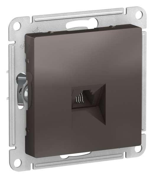 Купить Systeme Electric AtlasDesign Мокко Розетка телефонная RJ11, механизм