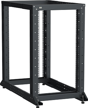IEK LINEA F ITK Стойка 2-рамная 42U 600х600-1000мм черная LF05-42U61-2GM