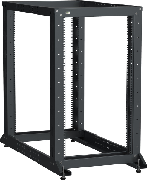 IEK LINEA F ITK Стойка 2-рамная 42U 600х600-1000мм черная LF05-42U61-2GM