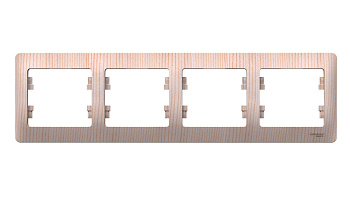 Systeme Electric Glossa Сосна Рамка 4-ая, горизонтальная