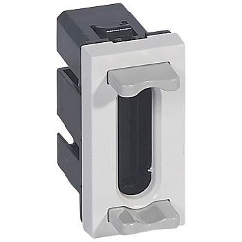 Legrand Mosaic Белый Фиксатор кабеля 1 мод 077080