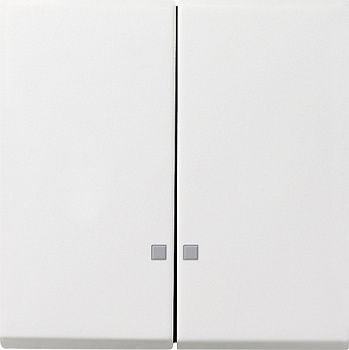 Gira F100 Бел глянц Клавиша 2-ая с линзами подсветки 0631112