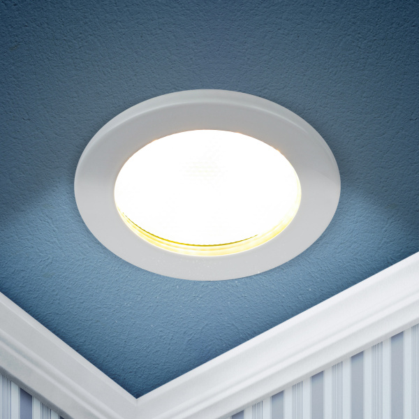 ЭРА Встраиваемый светильник влагозащищенный KL95 WH GX53 IP44 белый