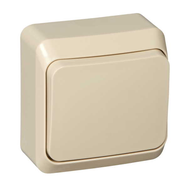 Systeme Electric Этюд наруж Крем Выключатель 1-клавишный