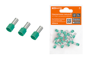 TDM Наконечник-гильза Е16-12 16мм2 с изолированным фланцем (20шт) SQ0568-0035