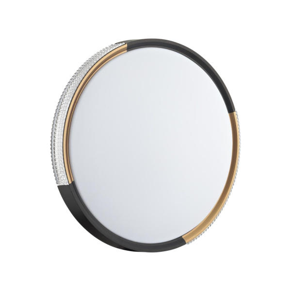 Sonex 7629/DL PALE SN 033 Светильник пластик/белый/черный/золотистый LED 48Вт c ДУ 3000-6000К D400 IP43 пульт ДУ VELIO