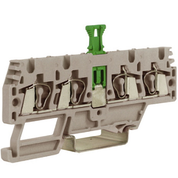 DKC HMM.2/2+2/SGR, проходной зажим, 2 ввод/2 вывода, серый 2,5 кв.мм, с размыкателем