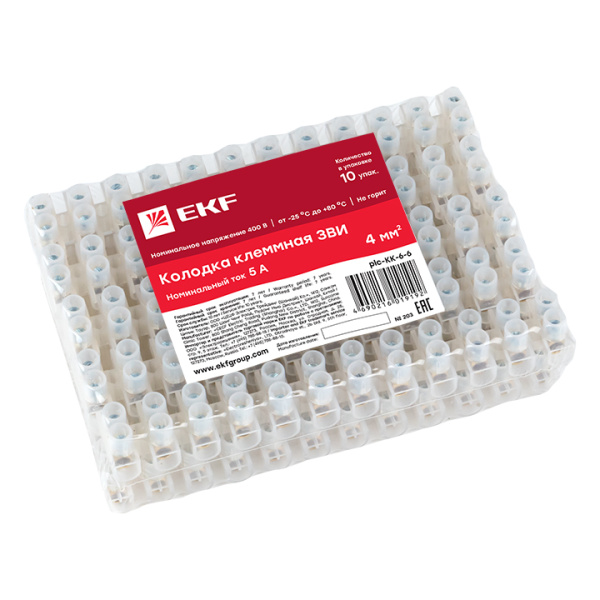 Купить EKF PROxima Колодка клеммная (6мм) 6А (10шт.)