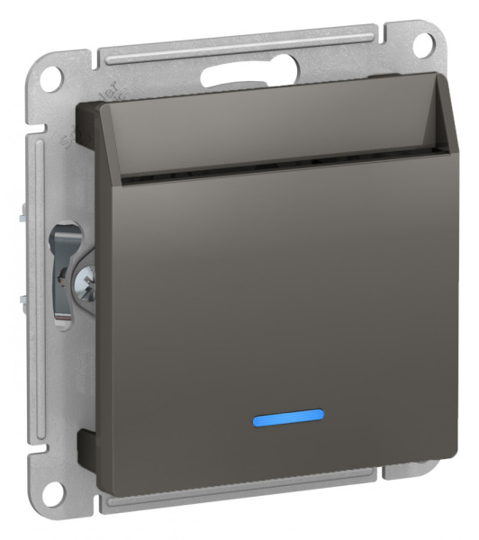 Купить Systeme Electric AtlasDesign Сталь Переключатель карточный с задержкой времени, механизм