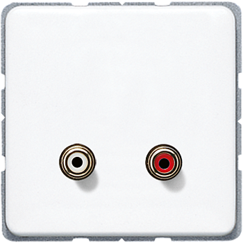 JUNG Мультимедиа-розетка, белый MACD1021WW