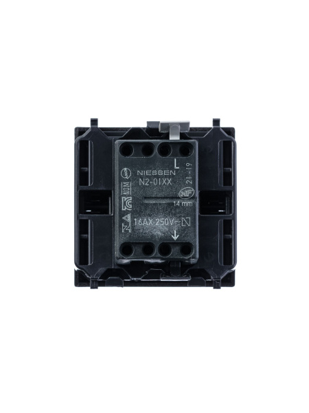 Купить ABB NIE Zenit Шампань Выключатель 1-клавишный 2 мод 2CLA220100N1901