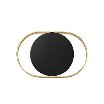 Odeon Light 4246/7WB HIGHTECH ODL21 179 черн/золотист/металл Настенный светильник IP20 LED 7W 560Лм 3000K MONDY