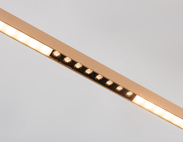 Купить Ambrella Светильник подвесной светодиодный FL5833 GD золото 25W 3000K/4200K/6400K 1037*17.5*750 (без ПДУ)