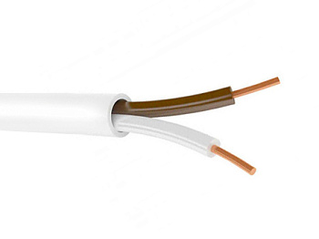 Кабель связи сигнальный медь КСПВ 2 скрут. белый ГОСТ КСПВ 2*0,5