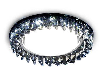 Ambrella Встраиваемый точечный светильник со светодиодной лентой G255 BK хром/тонированный GX53+3W(LED WHITE) Ambrella Встраиваемый точечный светильник со светодиодной лентой G255 BK хром/тонированный GX53+3W(LED WHITE)