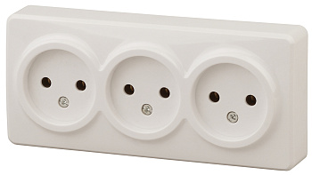 ЭРА 11-2207-02 Эксперт Сл.кость Розетка 3-ая б/з ОУ