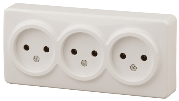 ЭРА 11-2207-02 Эксперт Сл.кость Розетка 3-ая б/з ОУ