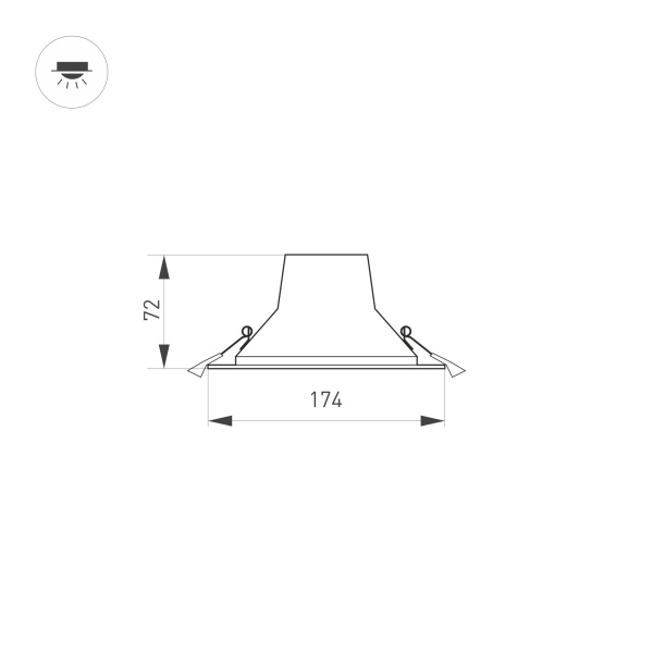 Купить Arlight Светильник IM-STORM-R175-20W Day4000-MIX (WH, 80 deg, 230V) (IP20 Металл, 3 года) 032433