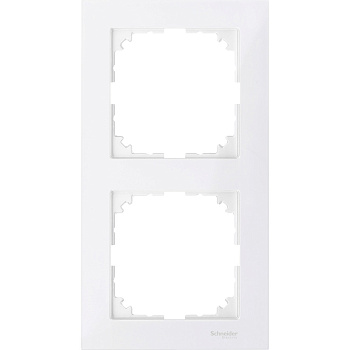 SE Merten SM M-Pure Полярно-Бел Рамка 2-ая MTN4020-3619