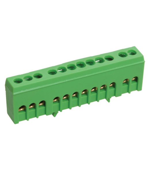 Купить IEK Шина PE земля в корп изол на DIN-рейку ШНИ-6х9-12-К-З