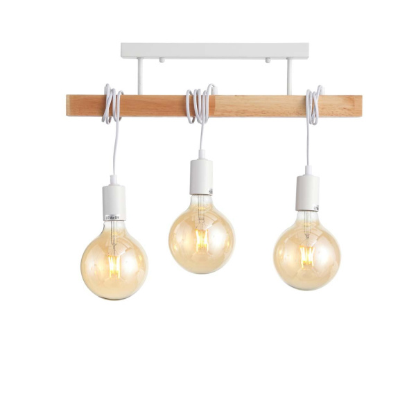 Купить Evoluce SL1142.503.03 Светильник потолочный Белый, Светлое дерево E27 3*60W