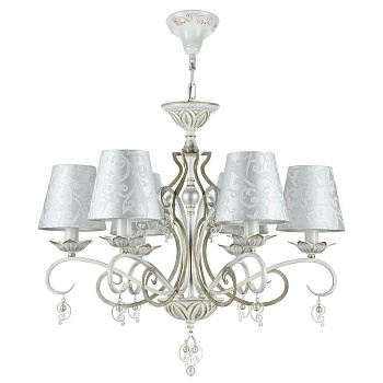 Maytoni Elegant Monile Белый с Золотом Люстра 6xE14 40W ARM004-06-W