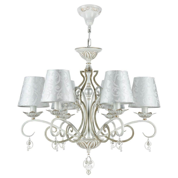 Maytoni Elegant Monile Белый с Золотом Люстра 6xE14 40W ARM004-06-W