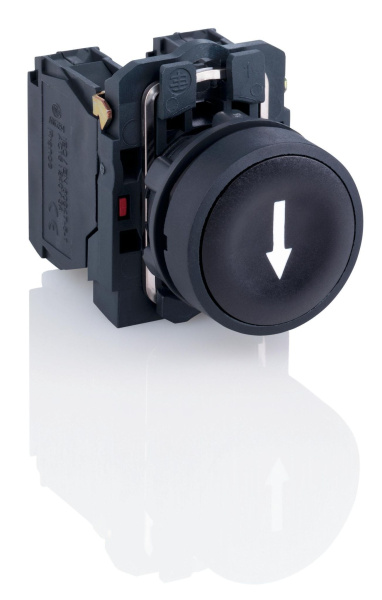 Купить SE XB5 Кнопка с возвратом черная 22мм XB5AA3351