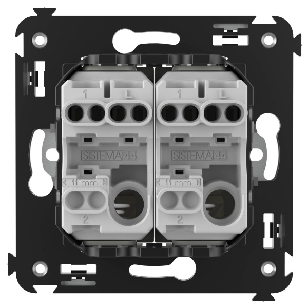 Купить DKC Выключатель двухклавишный в стену, "Avanti", "Ванильная дымка"