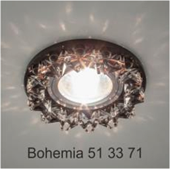 Italmac Bohemia 51 33 71 Светильник декоративный из ограненного стекла, MR16, черный