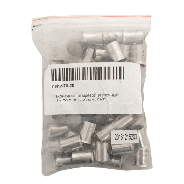 Купить EKF PROxima Наконечник штыревой втулочный НШв 70.0-20 (уп50шт)