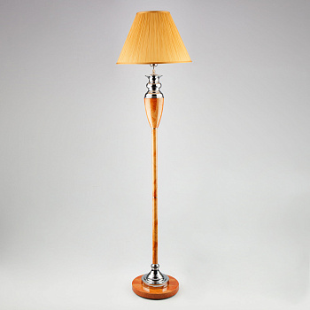 Eurosvet Торшер классический с абажуром 009/1T RDM (янтарь) 00000019600