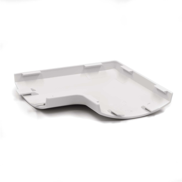 Купить DKC Угол плоский для напольного канала 75х17 мм APSP W, цвет белый