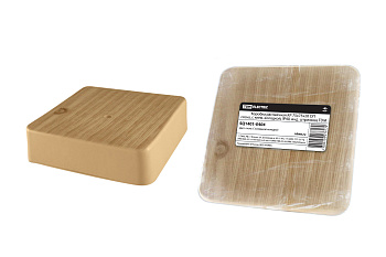 TDM Коробка распаячная КР 75х75х20 ОП сосна, с клем. колодкой, IP40, инд. штрихкод SQ1401-0404