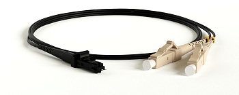 Hyperline FC-D2-50-LC/PR-MTRJM/PR-H-1M-LSZH-BK Патч-корд волоконно-оптический (шнур) MM 50/125, MTRJ(папа)-LC, 2.0 мм, duplex, LSZH, 1 м 28001
