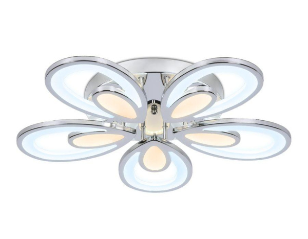 Купить Ambrella Потолочный светодиодный светильник с пультом FA469/5 CH хром 110W 580*560*80 (ПДУ РАДИО 2.4)