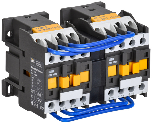 IEK Контактор КМИ-10930 реверс 9А 230В/АС3 2НО