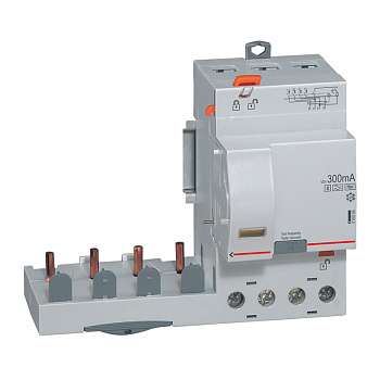 Legrand DX3 Дифференциальный блок тип Hpi 300 мА селективный 4P 400В 63А 3 мод 410555
