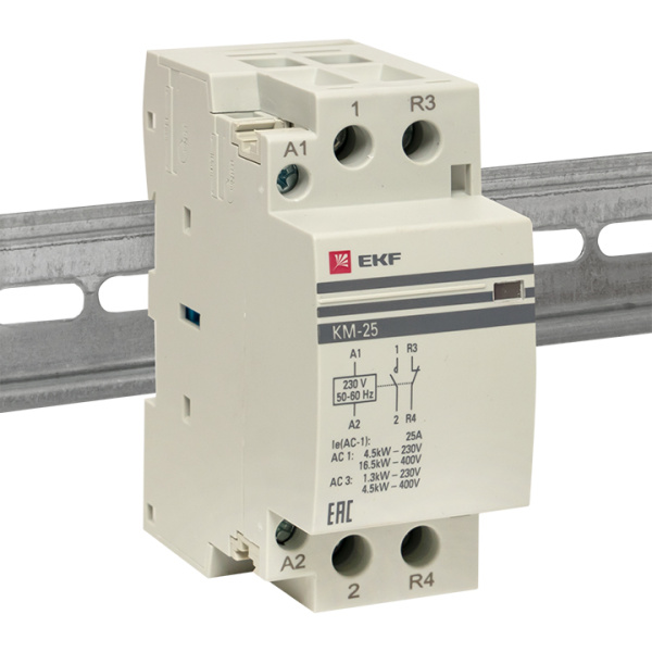 Купить EKF PROxima Контактор модульный КМ 25А NО+NC (2 мод.)