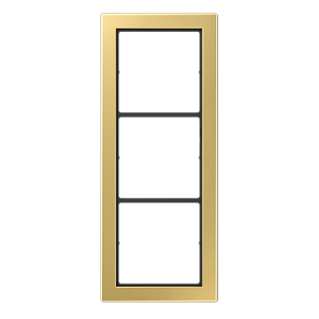 JUNG Рамка 3-кратная, латунь Classic FDME2983C