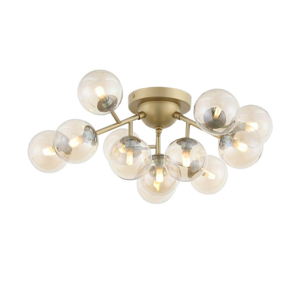 ST LUCE SL438.202.12 Люстра потолочная  Золото/Коньячный G9 12*28W