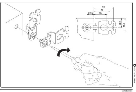 Купить SE Sarel Проушина для крепления к стене шкафов 3D (нерж), комп=4шт NSYAEFPFXSC