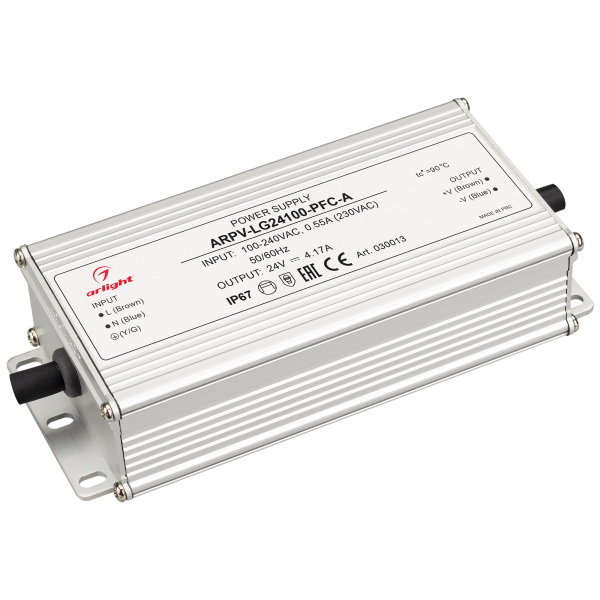 Arlight Блок питания ARPV-LG24100-PFC-A (24V, 4.17A, 100W) (IP67 Металл, 5 лет) 030013