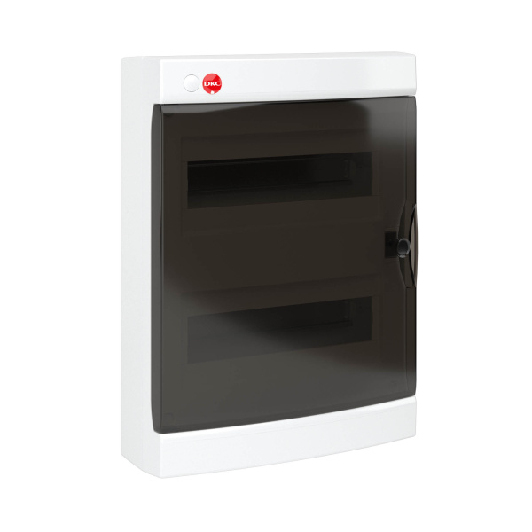 DKC Щиток настенный с дверцей 24 мод.,IP41, белый, с клеммным блоком 63А