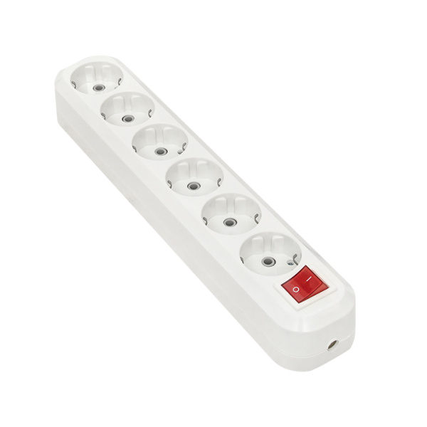 Купить EKF PROxima Колодка 6 гнезд 16А 3,5кВт c выкл. с/з Эксперт