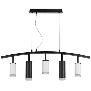 Lightstar LR7353638720 Люстра RULLO 5х50W GU10 ЧЕРНЫЙ/БЕЛЫЙ (571735+214436-3+214487-2+202430-5), шт