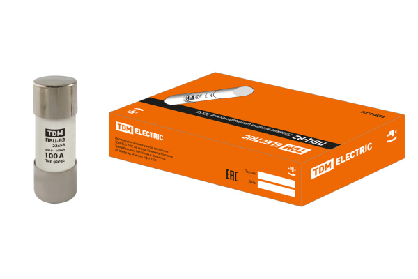 TDM Плавкая вставка ПВЦ-В2 22х58 100А SQ0729-0036