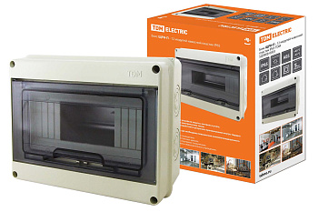 TDM Бокс ЩРН-П-12 модулей навесной пластик IP65 SQ0908-0003