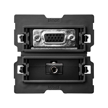 Simon 100 Розетка VGA HD15 + Mini-Jack 3.5mm 10000564-039